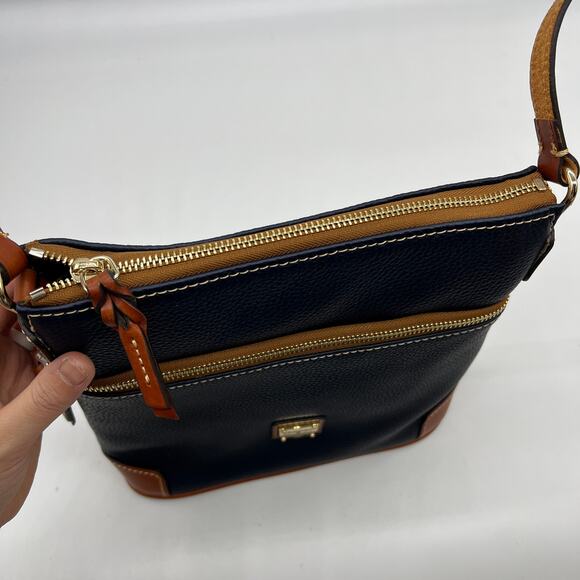 Dooney & Bourke Pebble Leather Crossbody Bags Midnight Blue - Picture 12 of 13